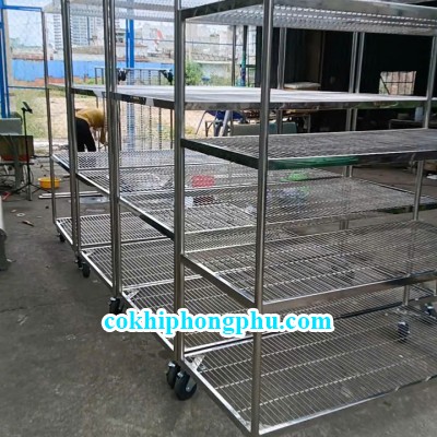 xe đẩy inox đa năng